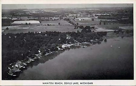 Devils Lake Amusement Park - Aerial Photo (newer photo)
